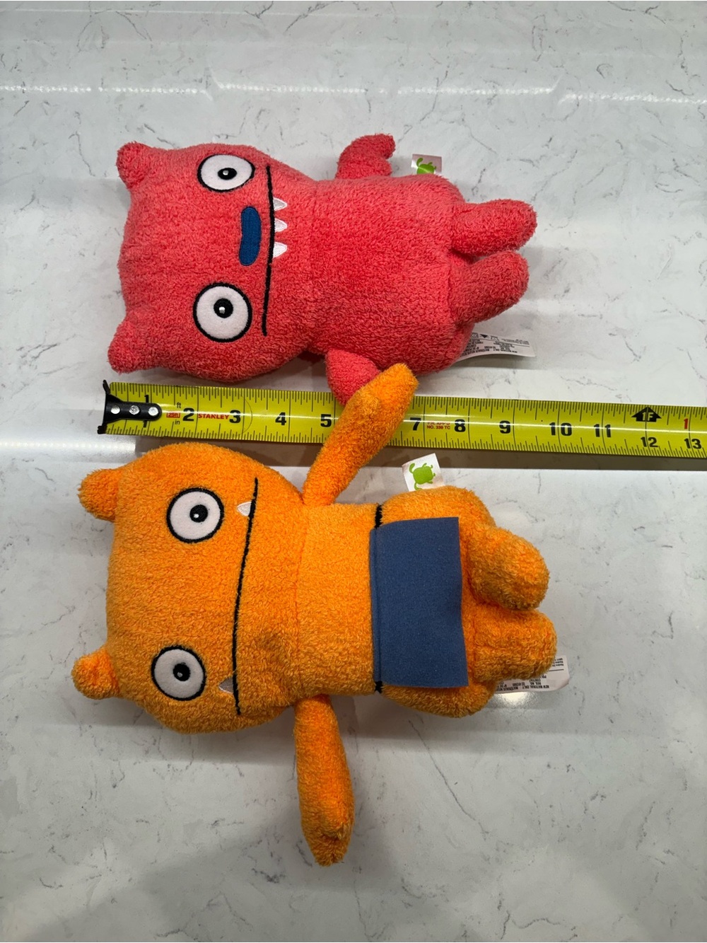 Hasbro Ugly Dolls Orange Wage and Red Lucky Bat Plush Monster Lot 2019 NWOT - Picture 9 of 9